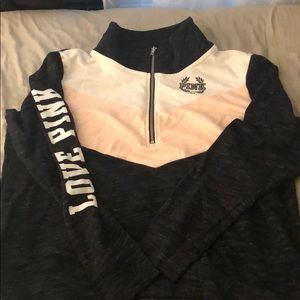 VS PINK half zip pullover